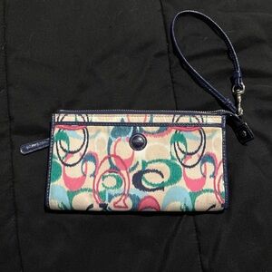 Coach Vibrant Patterned Wristlet